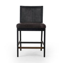 Veridian Cane Armless Bar Counter Stool - Counter Brushed Ebony Sonoma Black