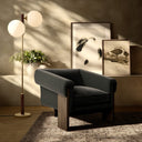 Vesper Cairo Chair - Modern Velvet Smoke