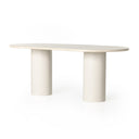 Aveline Belle Oval Dining Table - Cream Marble