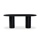 Aveline Belle Oval Dining Table - Black Marble