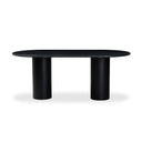 Aveline Belle Oval Dining Table - Black Marble