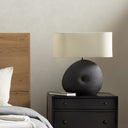 Elegant Busaba Table Lamp - Matte Black