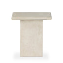 Verity Arum End Table - Cream Marble