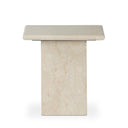 Verity Arum End Table - Cream Marble
