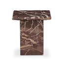 Verity Arum End Table - Merlot Marble