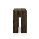 Aveline Abaso Console Table - Ebony Rustic Wormwood Oak
