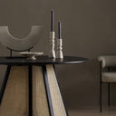 Elegant Rosette Taper Candlesticks