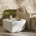 Verity Square Outdoor End Table - Matte White