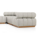 Altera Outdoor 3-Piece Sectional - Faye Ash W Ottoman