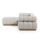 Vistara Outdoor 3-Piece Sectional - Faye Ash W Ottoman