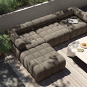 Vistara Outdoor 3-Piece Sectional - Alessi Fawn W Ottoman