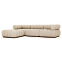 Altera Outdoor 3-Piece Sectional - Hayes Cream W Ottoman