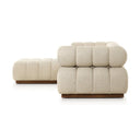 Altera Outdoor 3-Piece Sectional - Hayes Cream W Ottoman