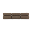 Altera Outdoor 3-Piece Sectional - Ellor Brown W Ottoman