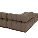 Altera Outdoor 3-Piece Sectional - Ellor Brown W Ottoman