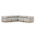 Solara Outdoor 5-Piece Sectional - Faye Ash