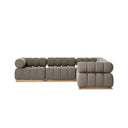 Verano Outdoor 5-Piece Sectional - Alessi Fawn