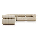 Solara Outdoor 5-Piece Sectional - Hayes Cream