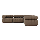 Verano Outdoor 5-Piece Sectional - Ellor Brown