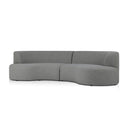 Aveline Outdoor 2-Piece Sectional - Curved Hayes Smoke