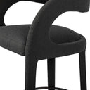 Verano Hawkins Bar Counter Stool - Bar Fiqa Boucle Charcoal
