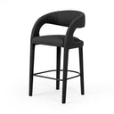 Verano Hawkins Bar Counter Stool - Bar Fiqa Boucle Charcoal