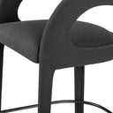 Verano Hawkins Bar Counter Stool - Counter Fiqa Boucle Charcoal