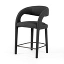 Verano Hawkins Bar Counter Stool - Counter Fiqa Boucle Charcoal
