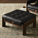Aveline Halston Ottoman - Heirloom Black