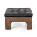 Aveline Halston Ottoman - Heirloom Black