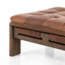 Aveline Halston Ottoman - Heirloom Sienna