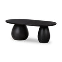 Willow Merla Wood Coffee Table - Black Wash Ash