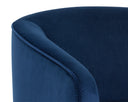HAZEL SWIVEL LOUNGE CHAIR - GOLD NAVY BLUE SKY