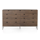 Verity Trey 9 Drawer Dresser - Auburn Poplar