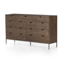 Verity Trey 9 Drawer Dresser - Auburn Poplar
