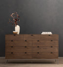 Verity Trey 9 Drawer Dresser - Auburn Poplar