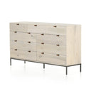 Verity Trey 9 Drawer Dresser - Dove Poplar