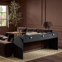 Verity Cressida Console Table - Black Linen