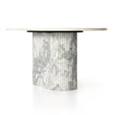 Celestia Dining Table - Polished White Marble