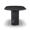 Celestia Dining Table - Polished Black Marble