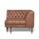 Verity Build Your Own Williams Sectional - Corner Piece Natural Washed Chocolate