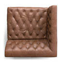 Verity Build Your Own Williams Sectional - Laf Piece Natural Washed Chocolate