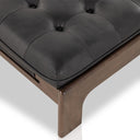 Verity Halston Cocktail Ottoman - Heirloom Black
