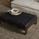 Verity Halston Cocktail Ottoman - Heirloom Black