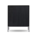 Valentina Cressida Bar Cabinet - Black Linen