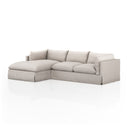 Habitat Slipcover 2-Piece Sectional - Left Chaise 115 Bennett Moon