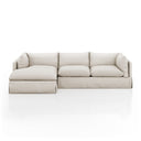 Habitat Slipcover 2-Piece Sectional - Left Chaise 115 Valley Nimbus