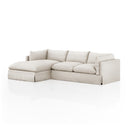 Habitat Slipcover 2-Piece Sectional - Left Chaise 115 Valley Nimbus