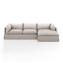Habitat Slipcover 2-Piece Sectional - Right Chaise 115 Bennett Moon