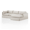 Habitat Slipcover 2-Piece Sectional - Right Chaise 115 Valley Nimbus
